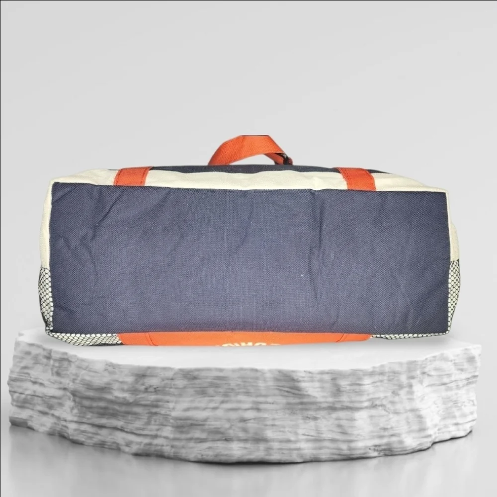 St Augustine Beach Striped Beach Tote Bag